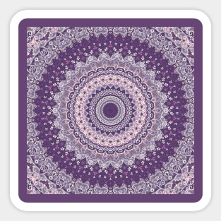 Lavender Lace Mandala Sticker